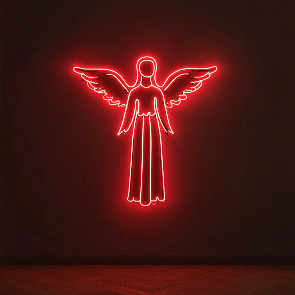Angel - Red Neon Sign, 18 Inches