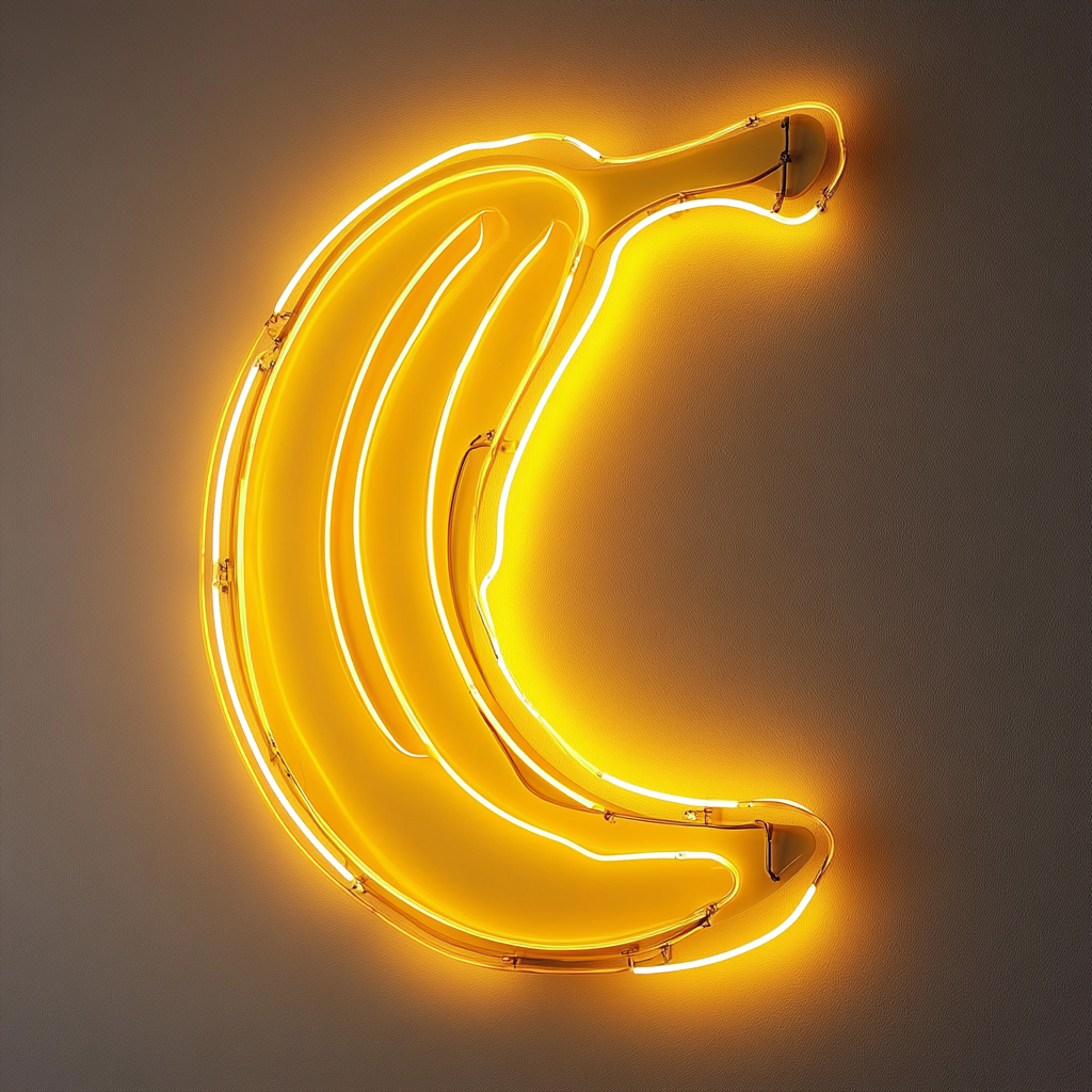 Banana - Yellow Neon Sign, 18 Inches