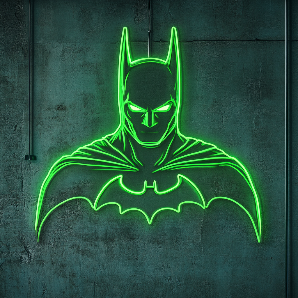 Batman - Green Neon Sign, 18 Inches