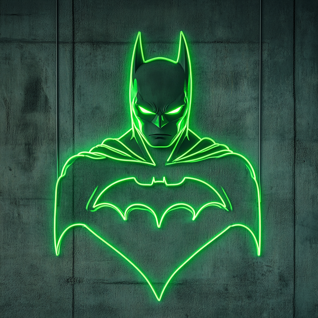 Batman - Green Neon Sign, 18 Inches