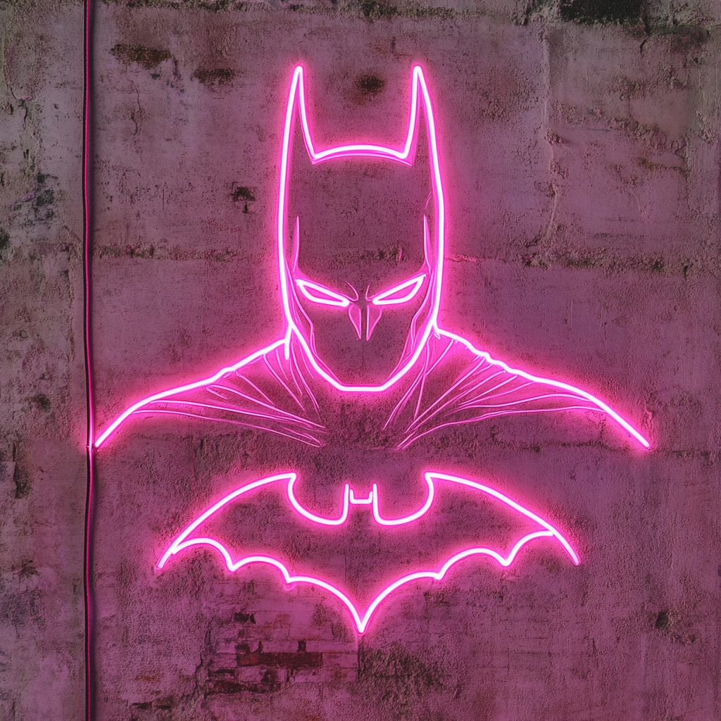 Batman - Pink Neon Sign, 18 Inches