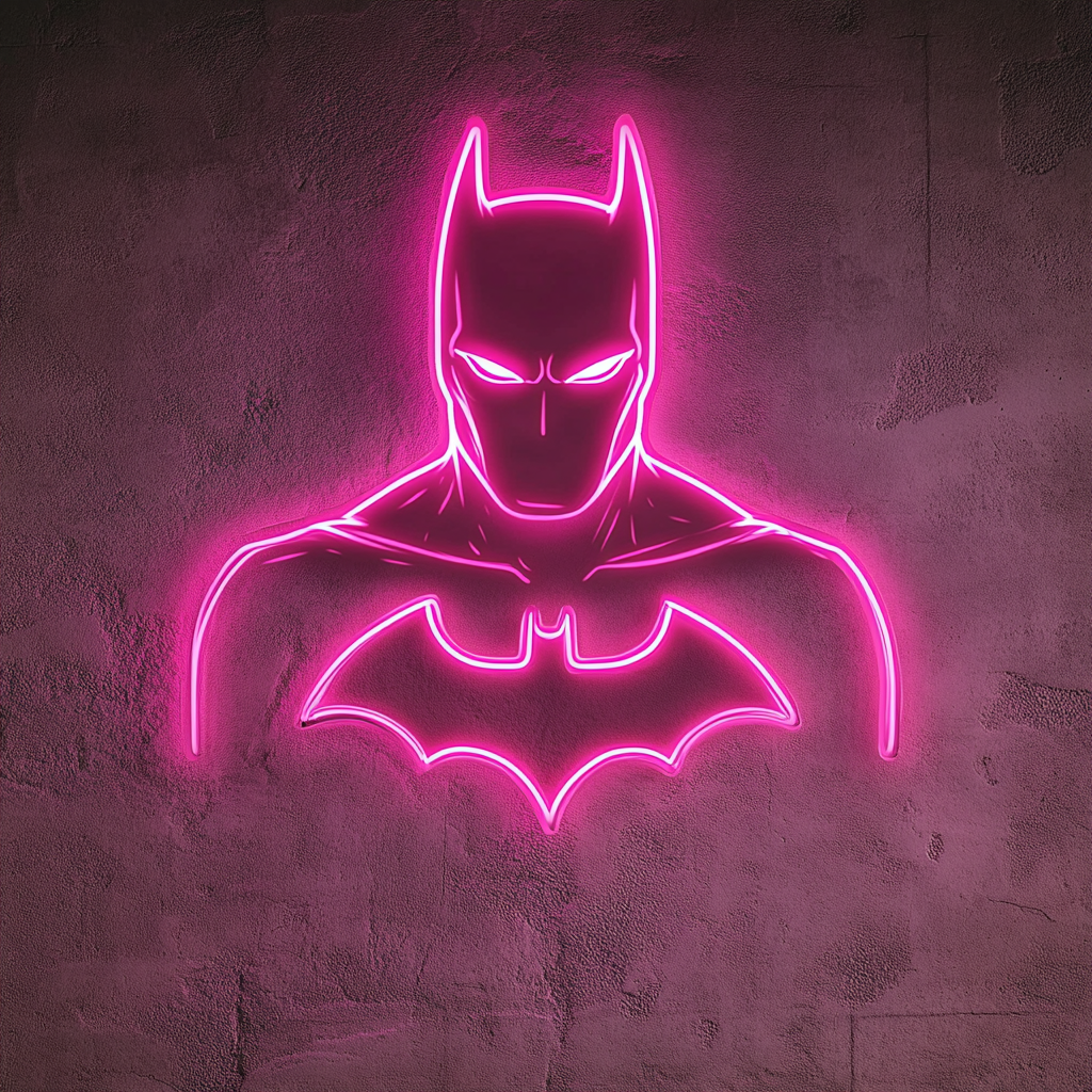 Batman - Pink Neon Sign, 18 Inches