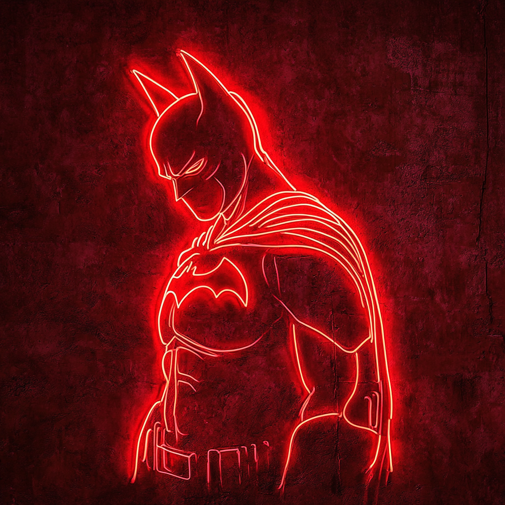 Batman - Red Neon Sign, 24 Inches