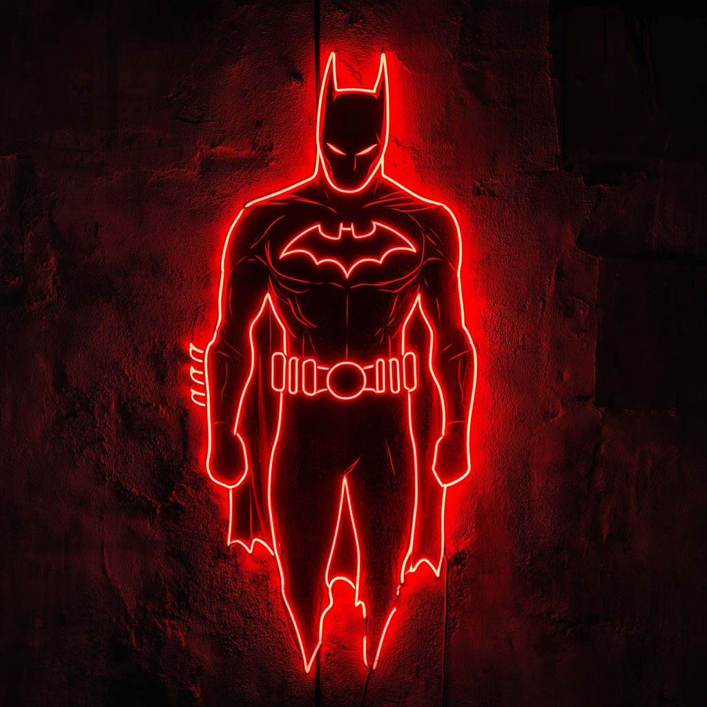 Batman - Red Neon Sign, 18 Inches