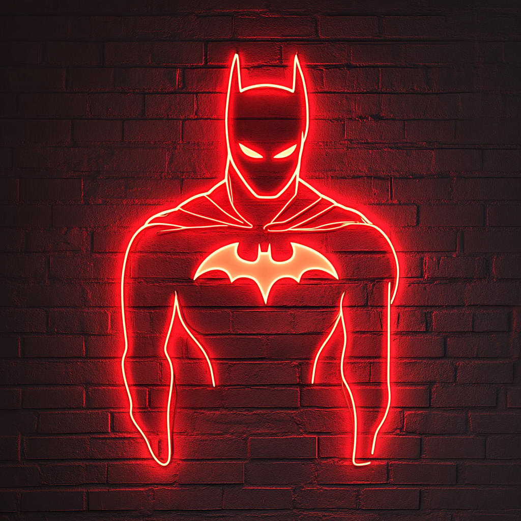 Batman - Red Neon Sign, 18 Inches