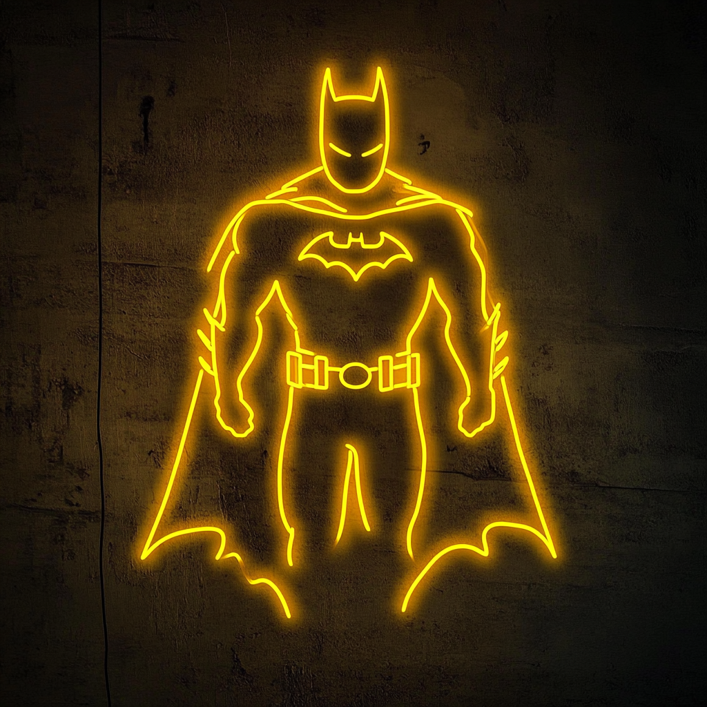 Batman - Yellow Neon Sign, 18 Inches