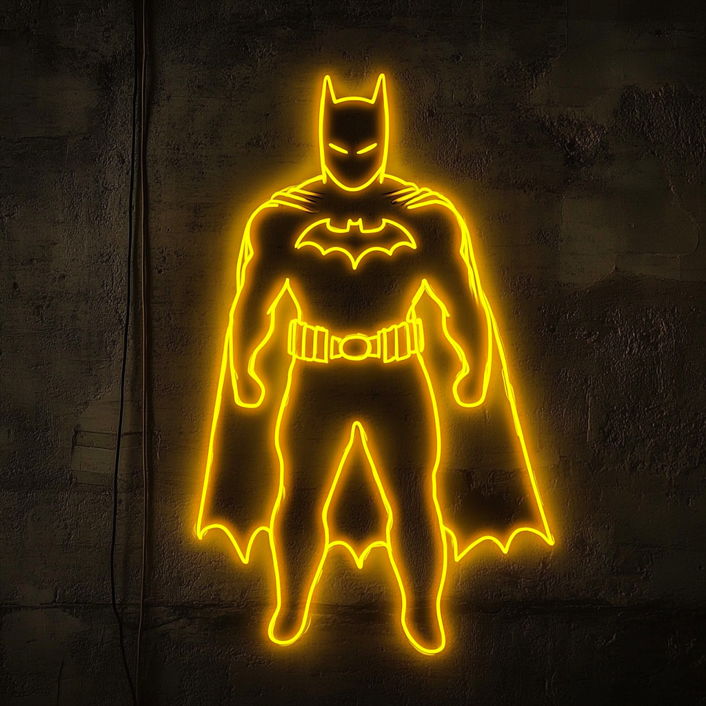 Batman - Yellow Neon Sign, 18 Inches