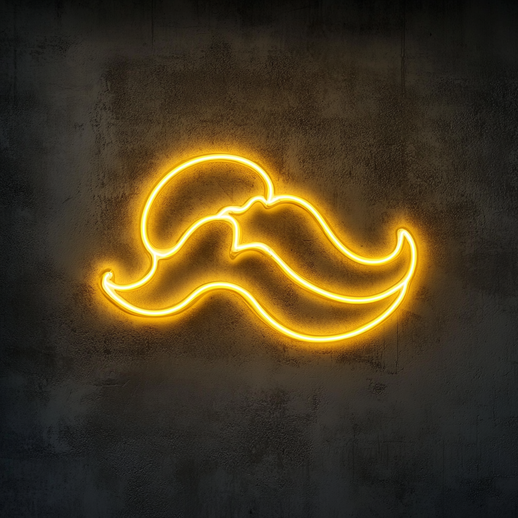 Beach Waves - Yellow Neon Sign, 18 Inches