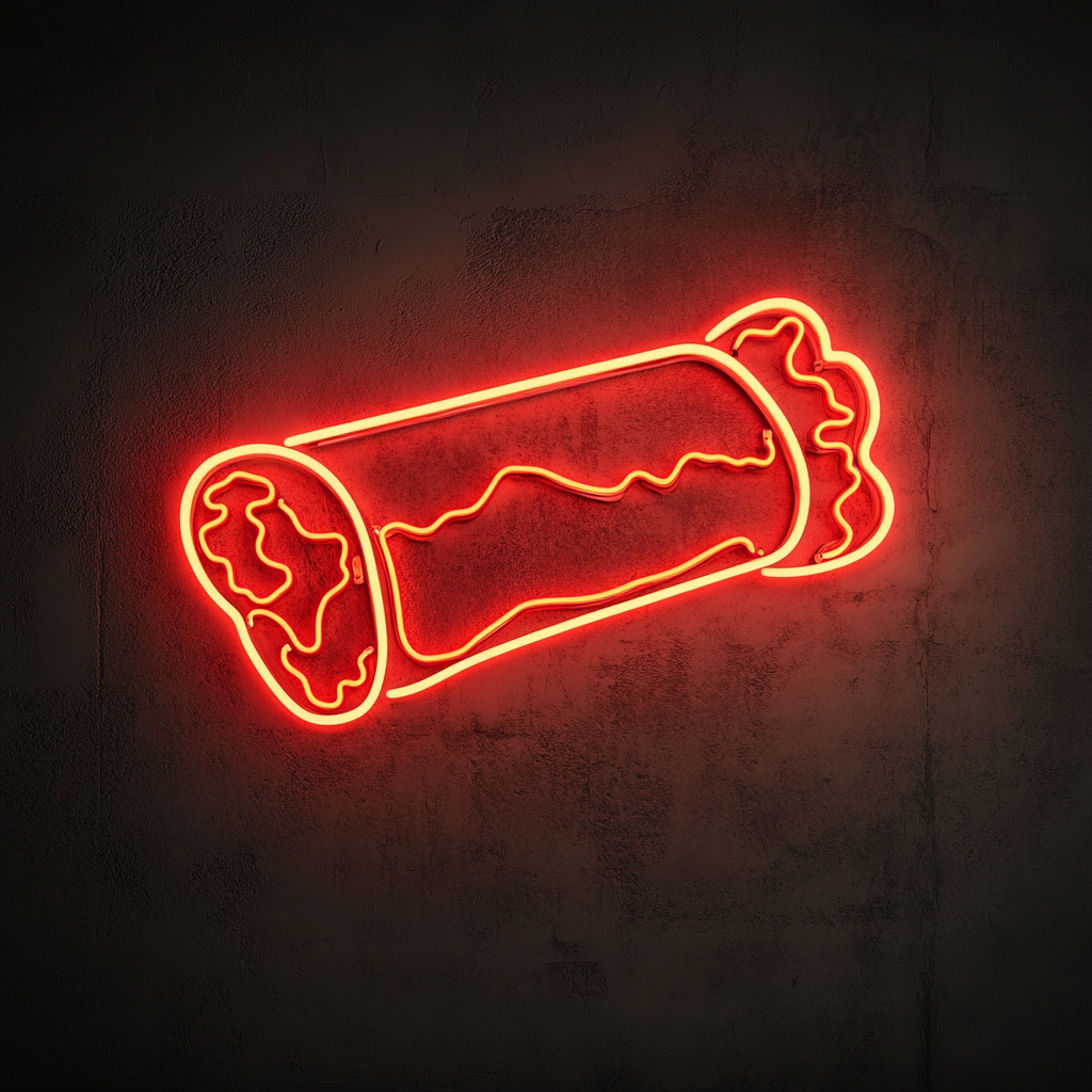 Burrito - Red Neon Sign, 18 Inches