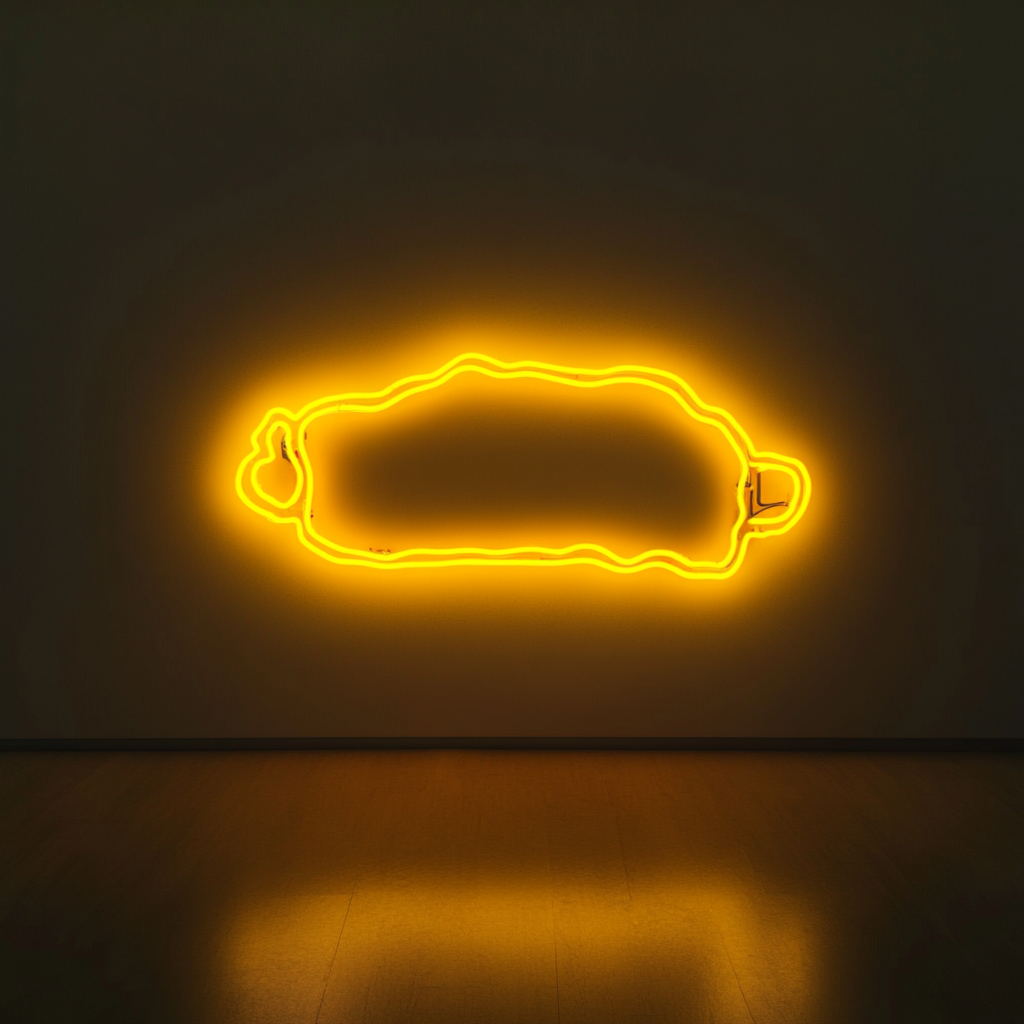 Burrito - Yellow Neon Sign, 18 Inches