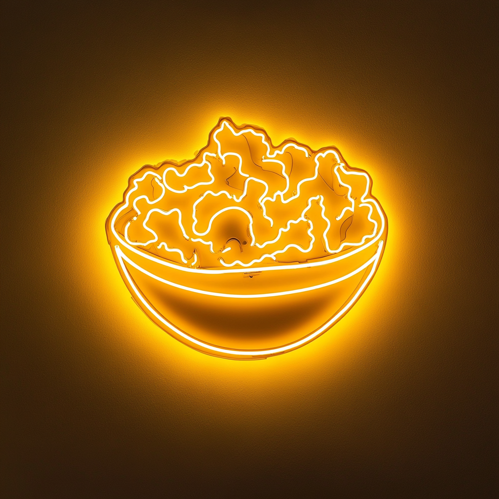 Caesar Salad - Yellow Neon Sign, 18 Inches
