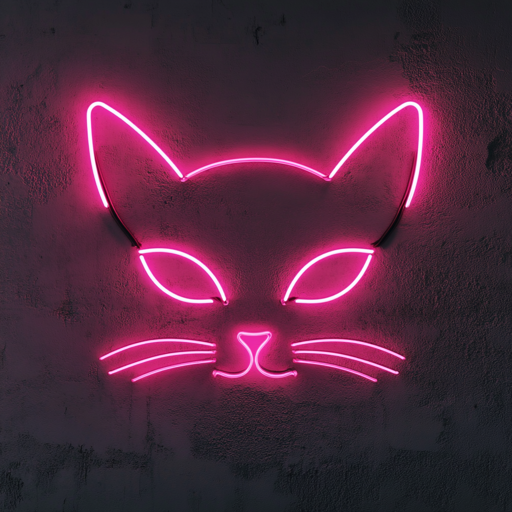 Cat Eyes - Pink Neon Sign, 24 Inches