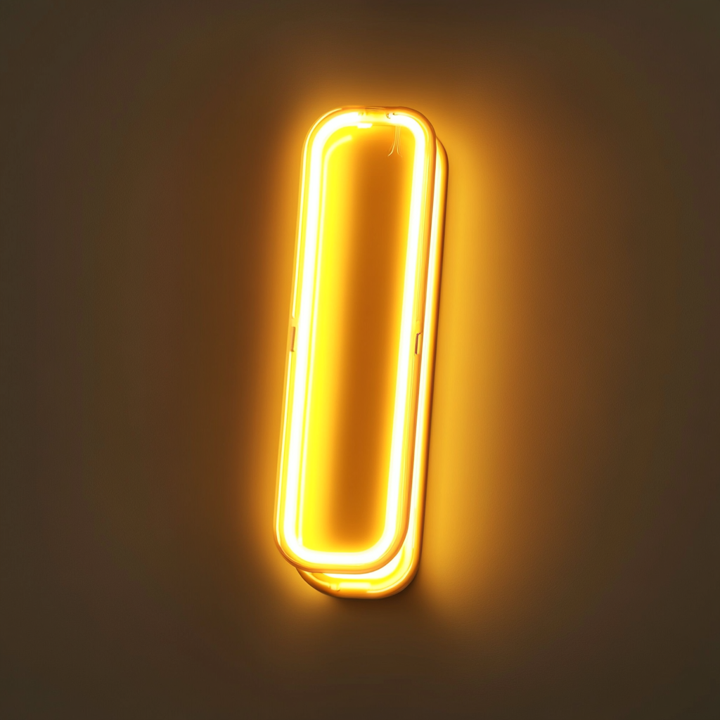 Chocolate Bar Unwrapped - Yellow Neon Sign, 24 Inches