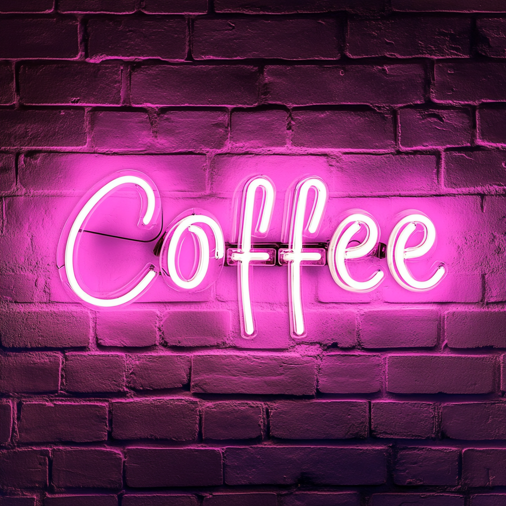 Coffee - Pink Neon Sign, 24 Inches