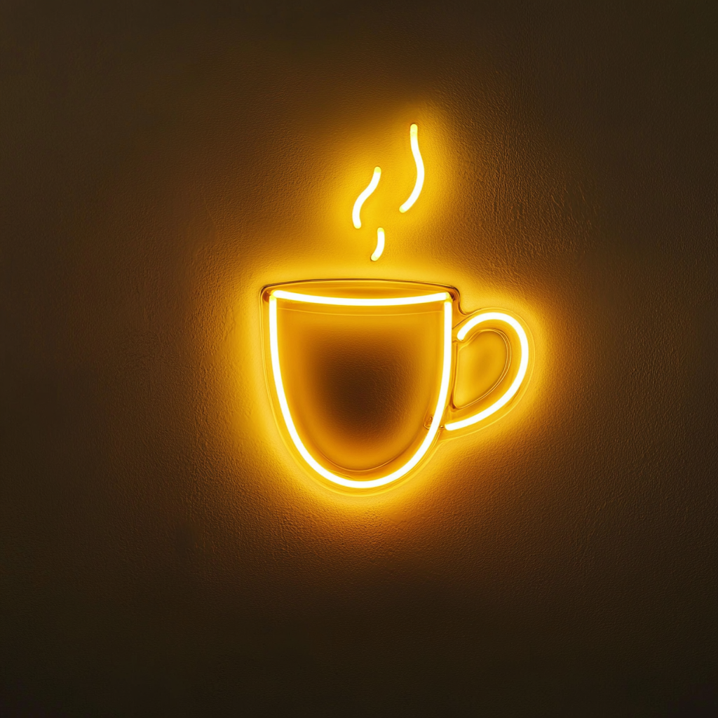 Coffee Mug - Yellow Neon Sign, 24 Inches
