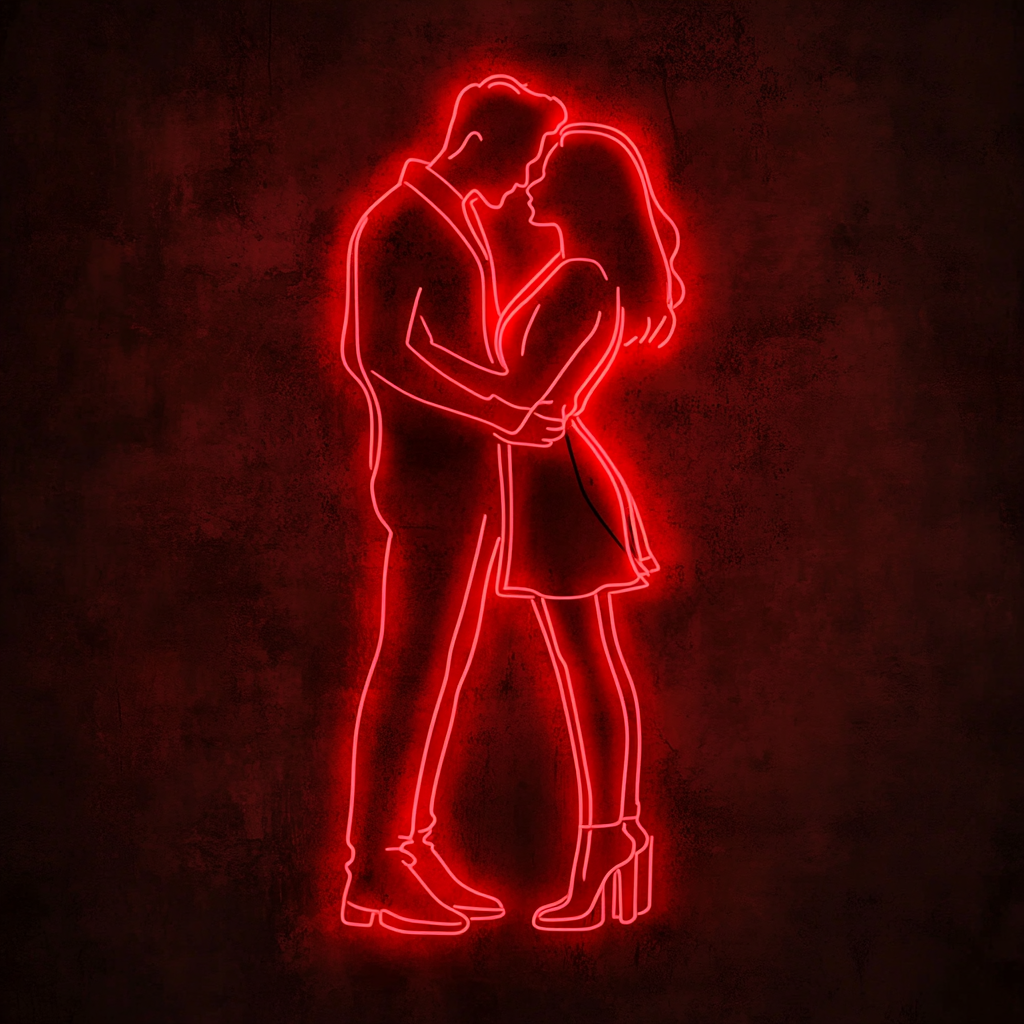 Couple - Red Neon Sign, 18 Inches