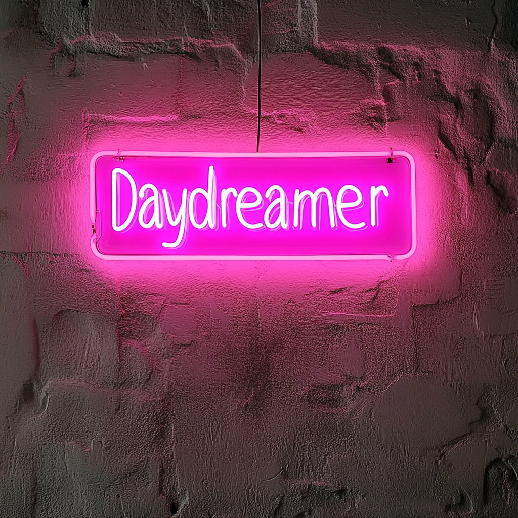 Daydreamer - Pink Neon Sign, 18 Inches