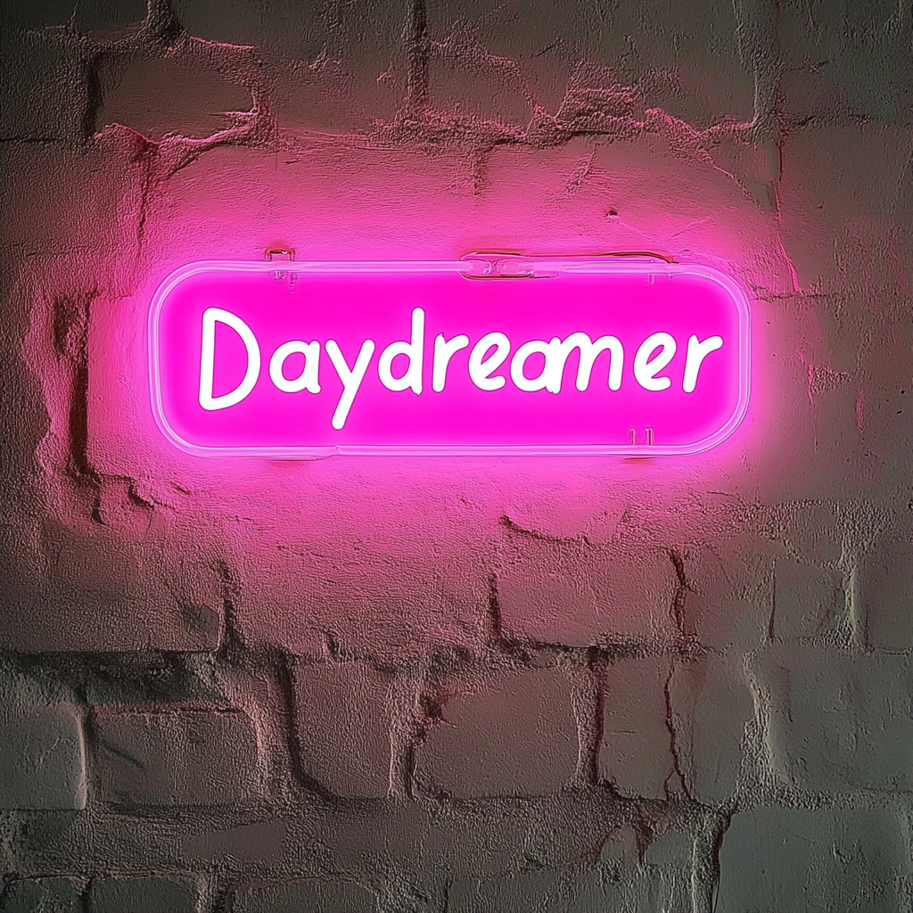 Daydreamer - Pink Neon Sign, 24 Inches