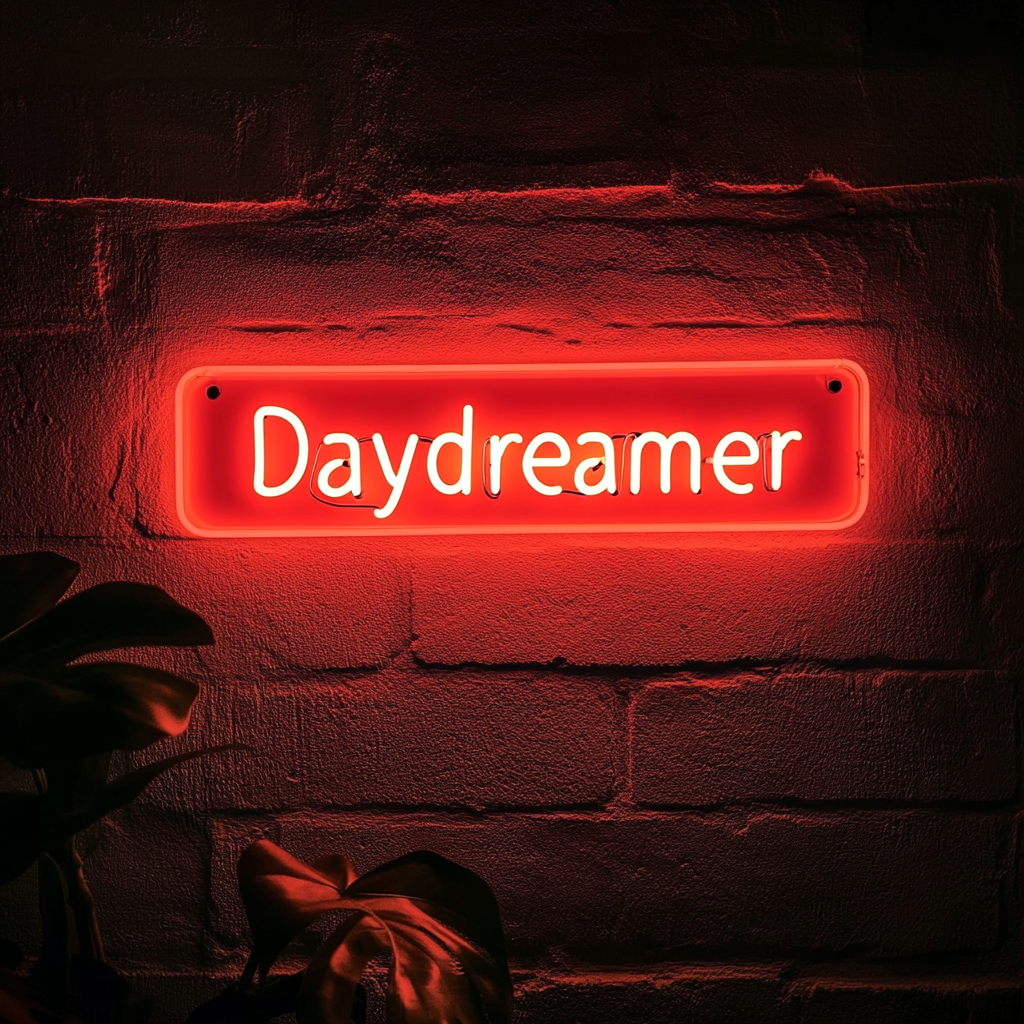 Daydreamer - Red Neon Sign, 18 Inches