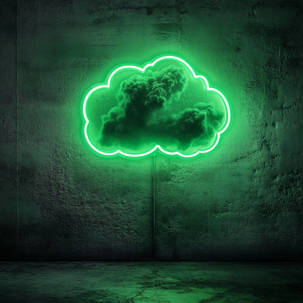 Dream Bubble - Green Neon Sign, 24 Inches