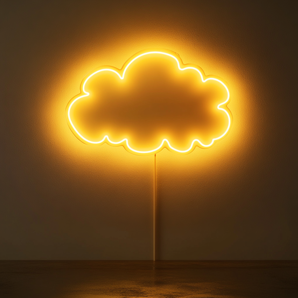 Dream Bubble - Yellow Neon Sign, 24 Inches