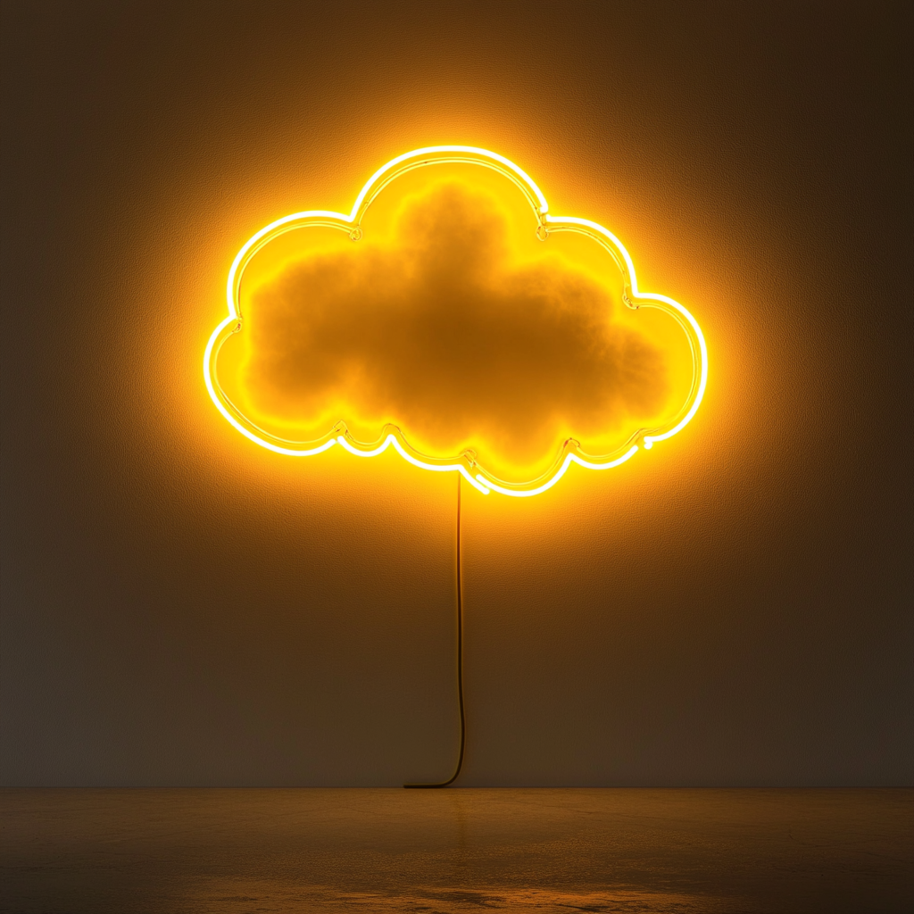 Dream Bubble - Yellow Neon Sign, 24 Inches