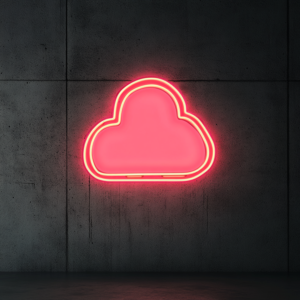 Eggs on Toast - Pink Neon Sign, 24 Inches