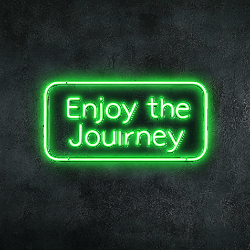 Find Your Peace - Green Neon Sign, 18 Inches