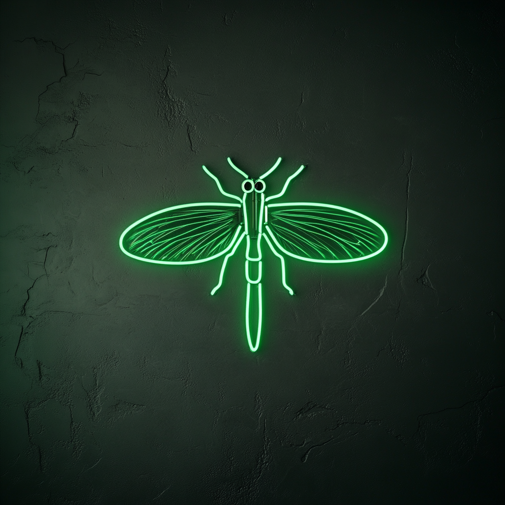 Firefly - Green Neon Sign, 18 Inches