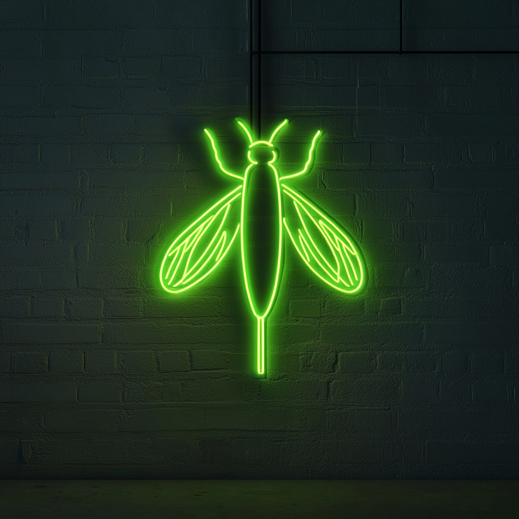 Firefly - Green Neon Sign, 18 Inches