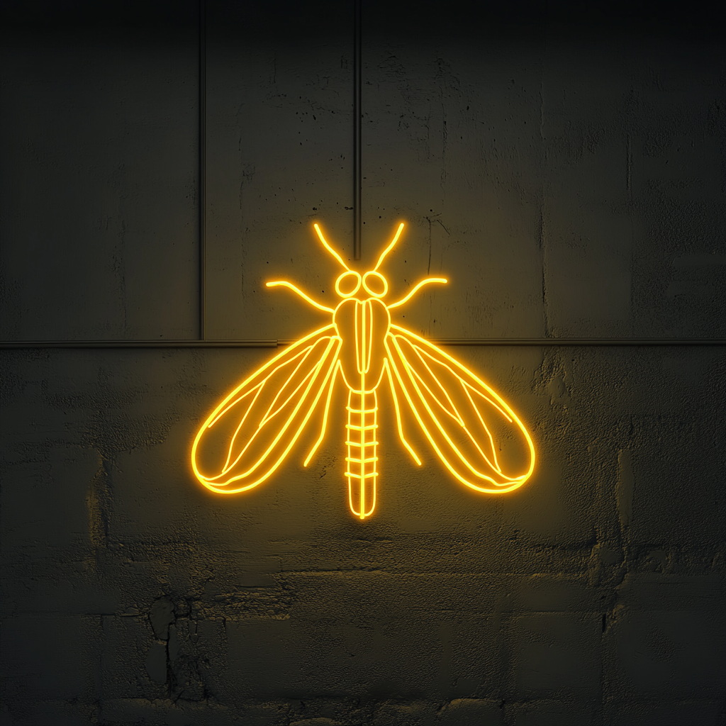 Firefly - Yellow Neon Sign, 18 Inches