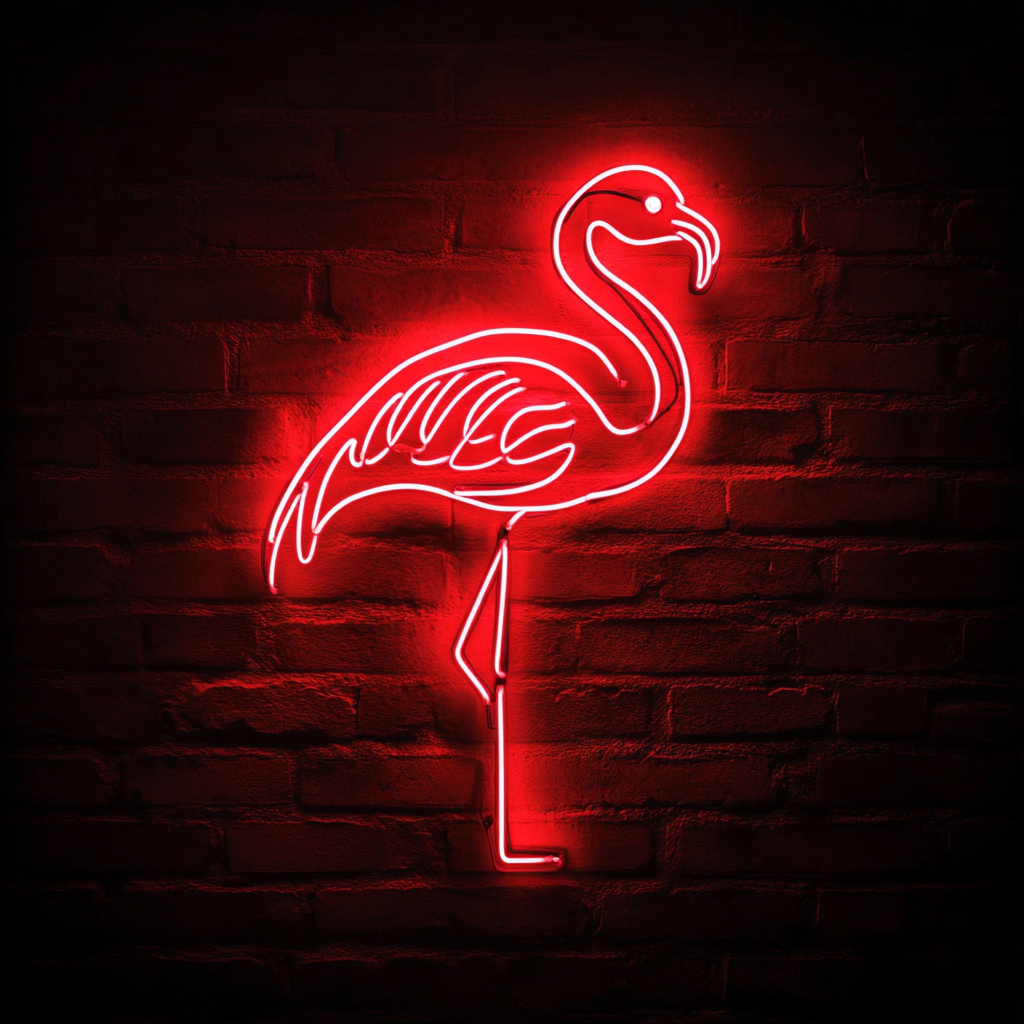 Flamingo - Red Neon Sign, 24 Inches
