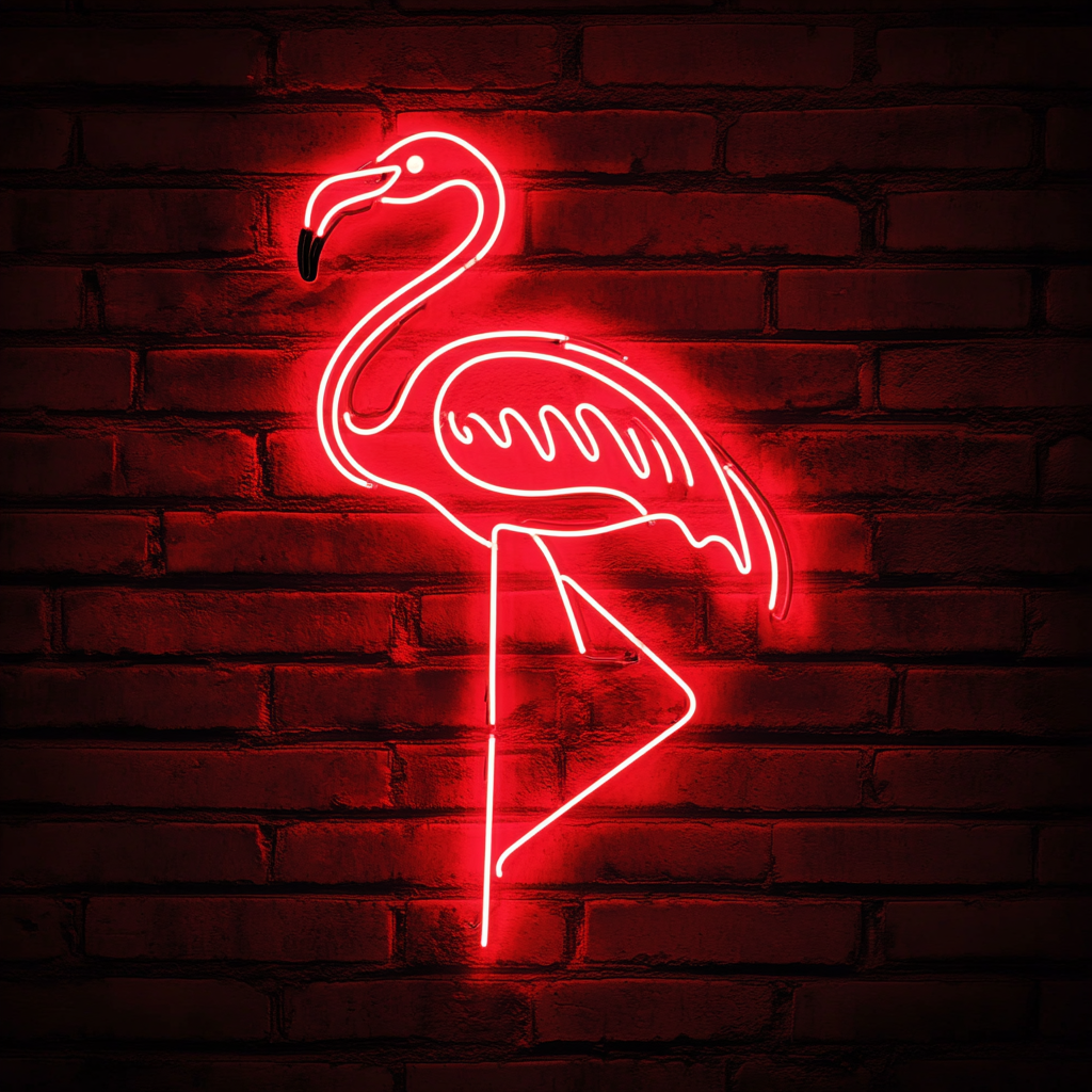 Flamingo - Red Neon Sign, 24 Inches