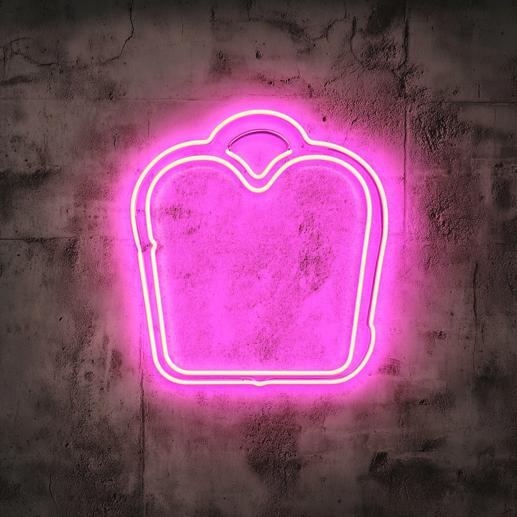 Fresh Baked Bread - Pink Neon Sign, 24 Inches