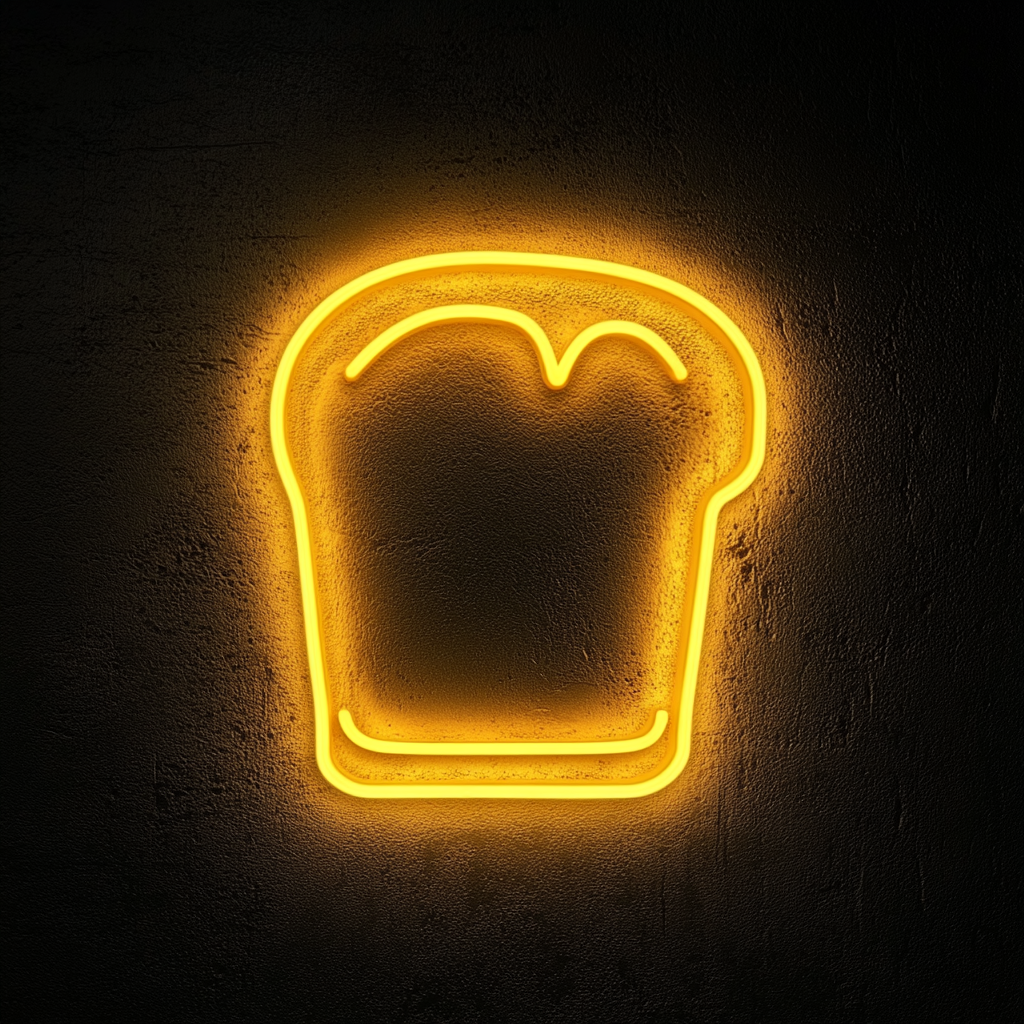 Fresh Baked Bread - Yellow Neon Sign, 24 Inches