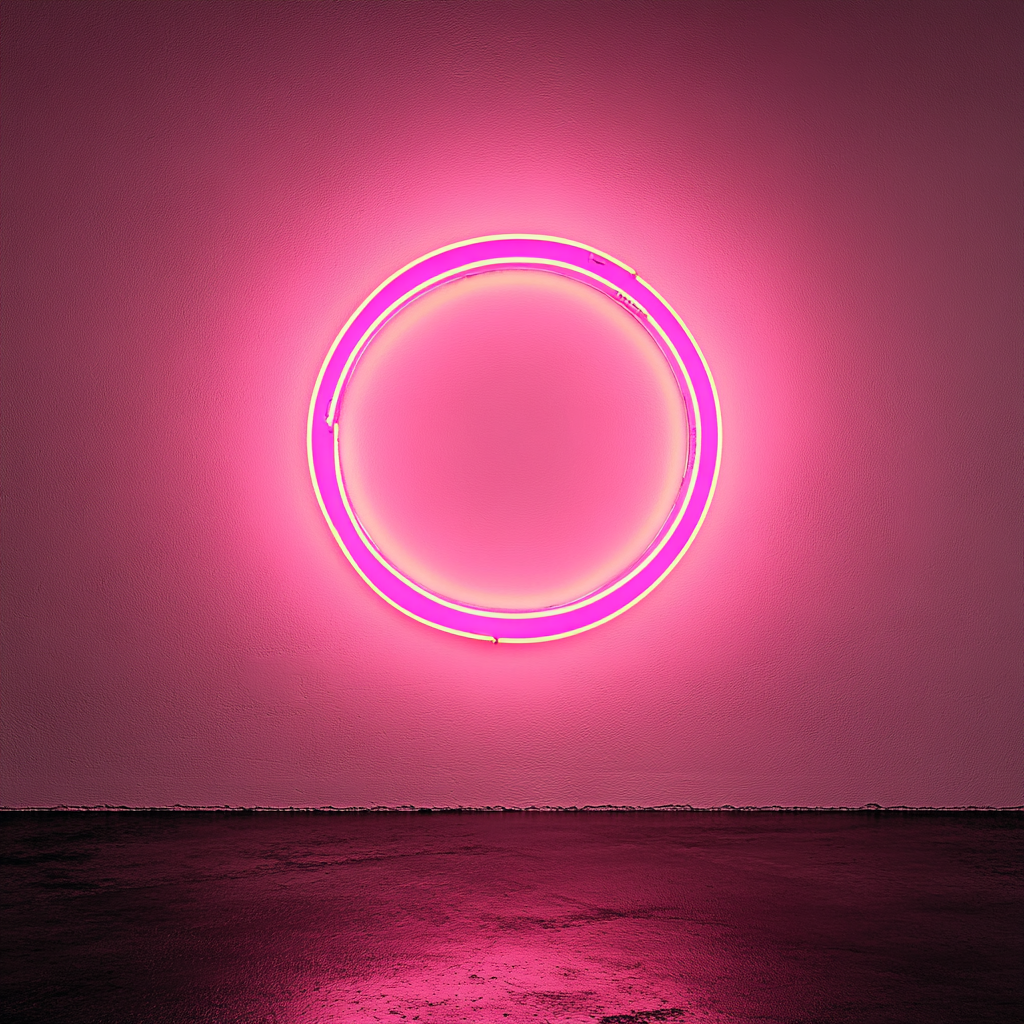 Fried Onion Rings - Pink Neon Sign, 18 Inches