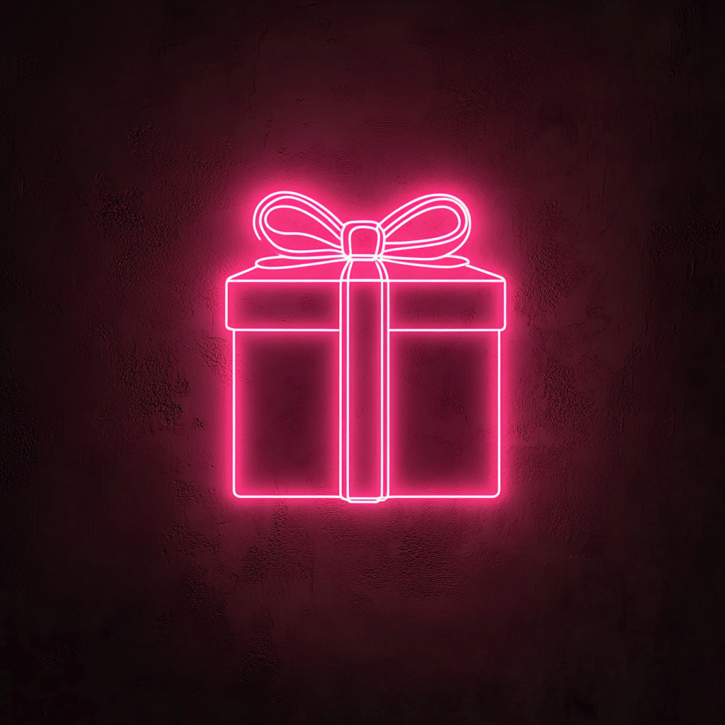 Gift - Pink Neon Sign, 24 Inches