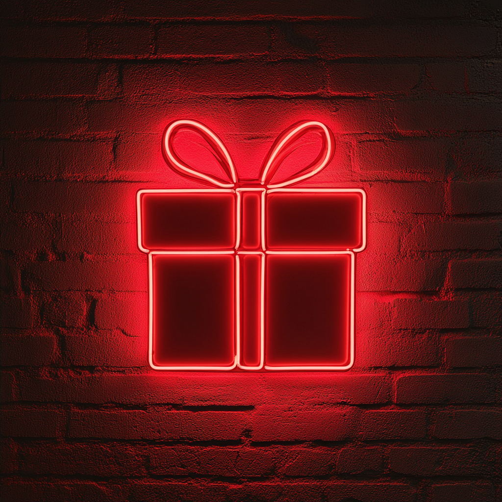 Gift - Red Neon Sign, 24 Inches