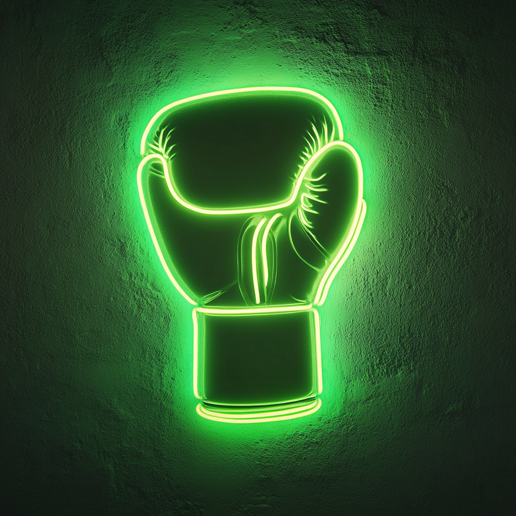 Gloves - Green Neon Sign, 18 Inches