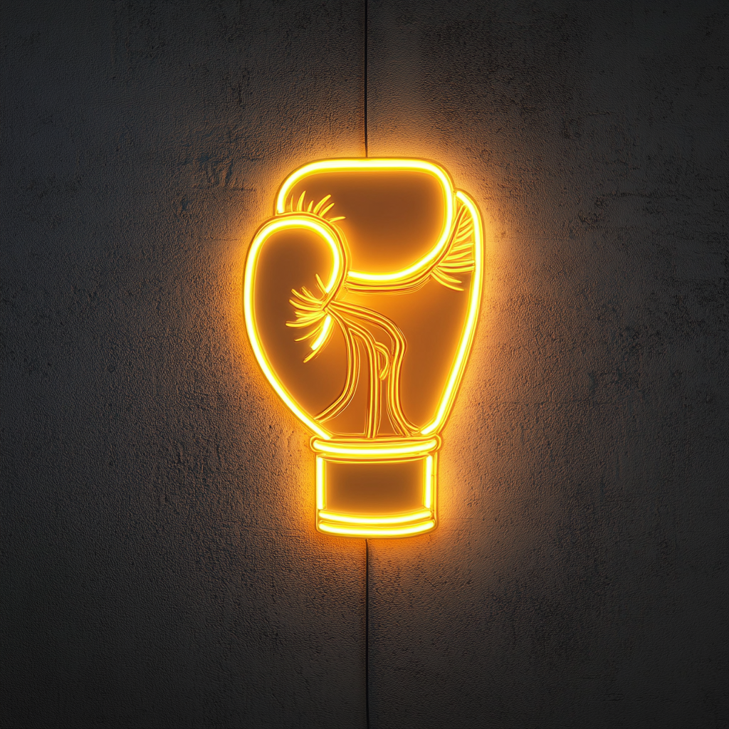 Gloves - Yellow Neon Sign, 18 Inches