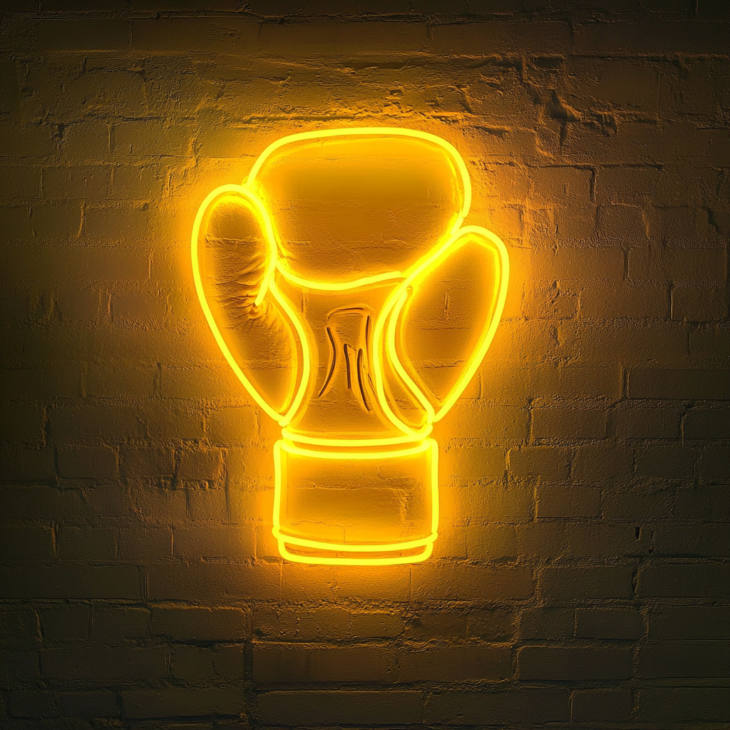 Gloves - Yellow Neon Sign, 24 Inches
