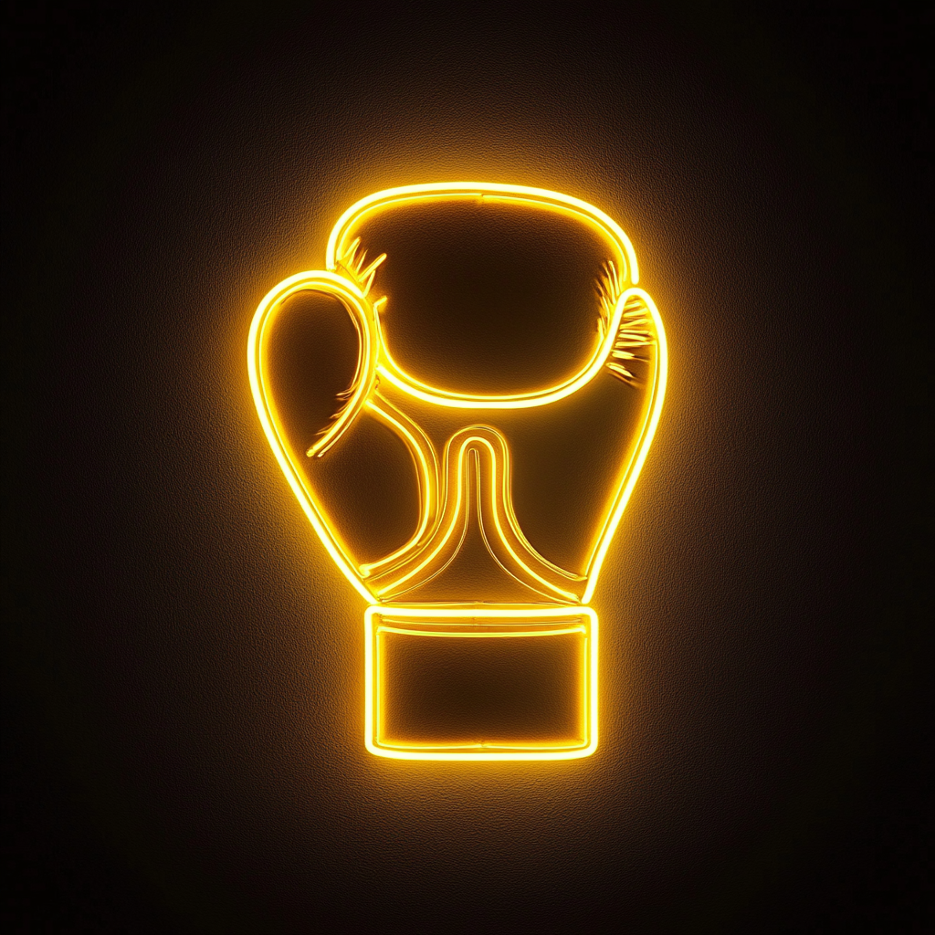 Gloves - Yellow Neon Sign, 18 Inches