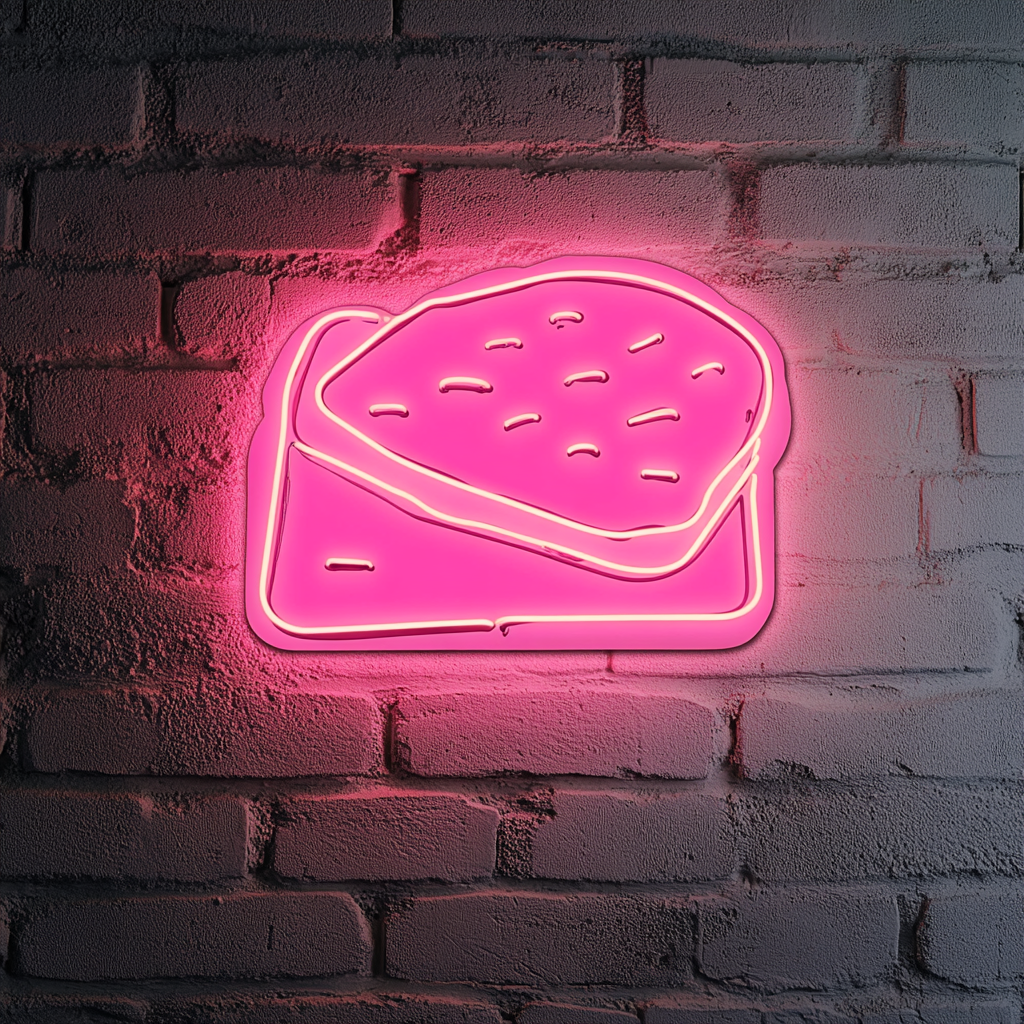 Grilled Cheese - Pink Neon Sign, 24 Inches