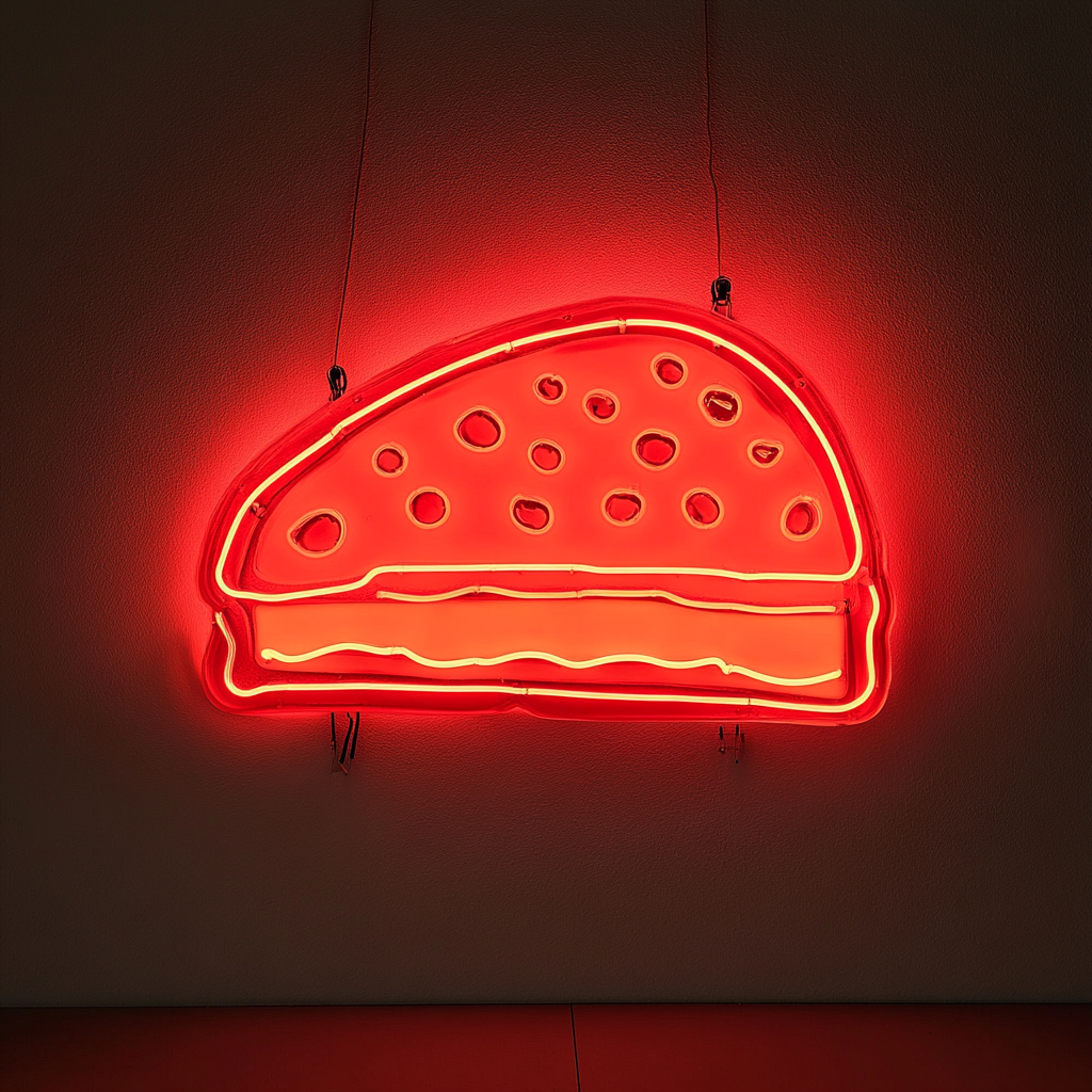 Grilled Cheese - Red Neon Sign, 18 Inches