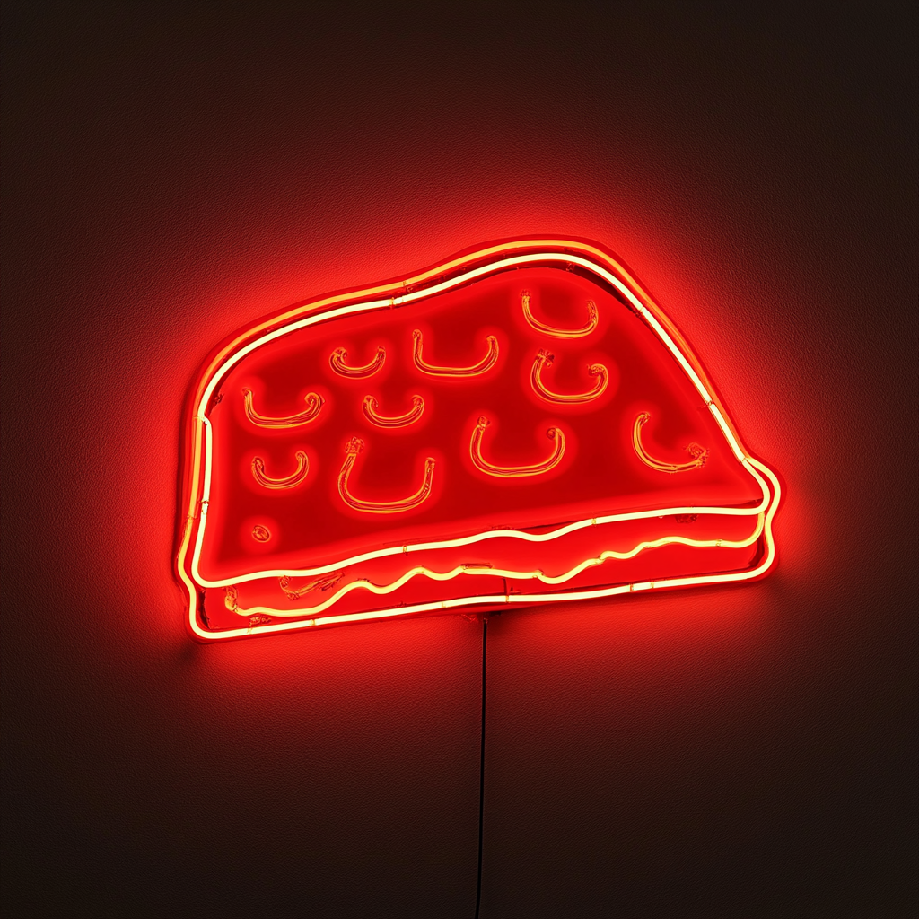 Grilled Cheese - Red Neon Sign, 18 Inches