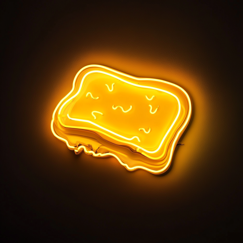 Grilled Cheese - Yellow Neon Sign, 24 Inches