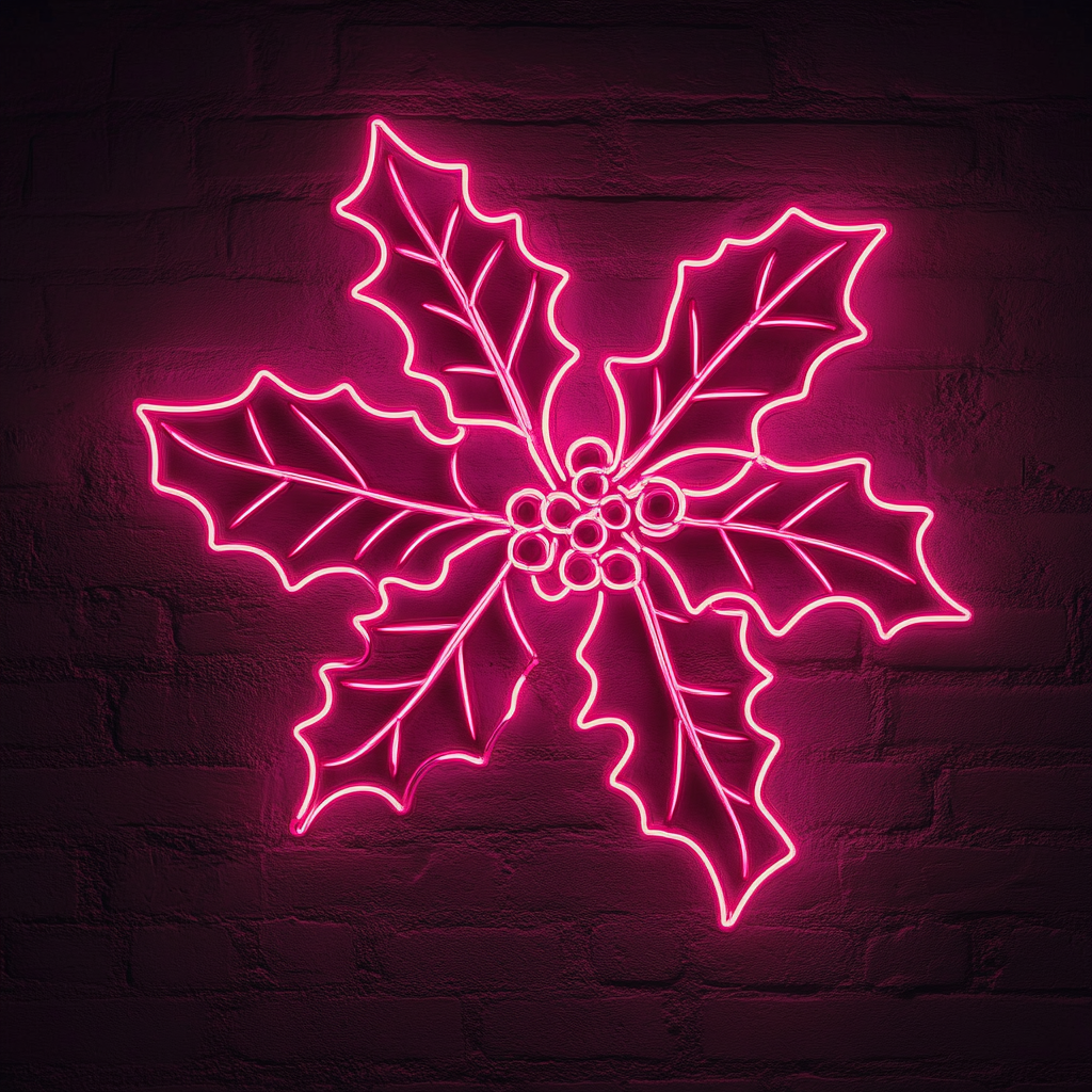 Hollyberry - Pink Neon Sign, 18 Inches