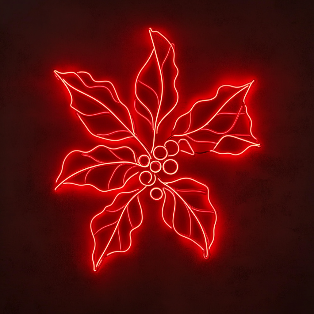 Hollyberry - Red Neon Sign, 24 Inches
