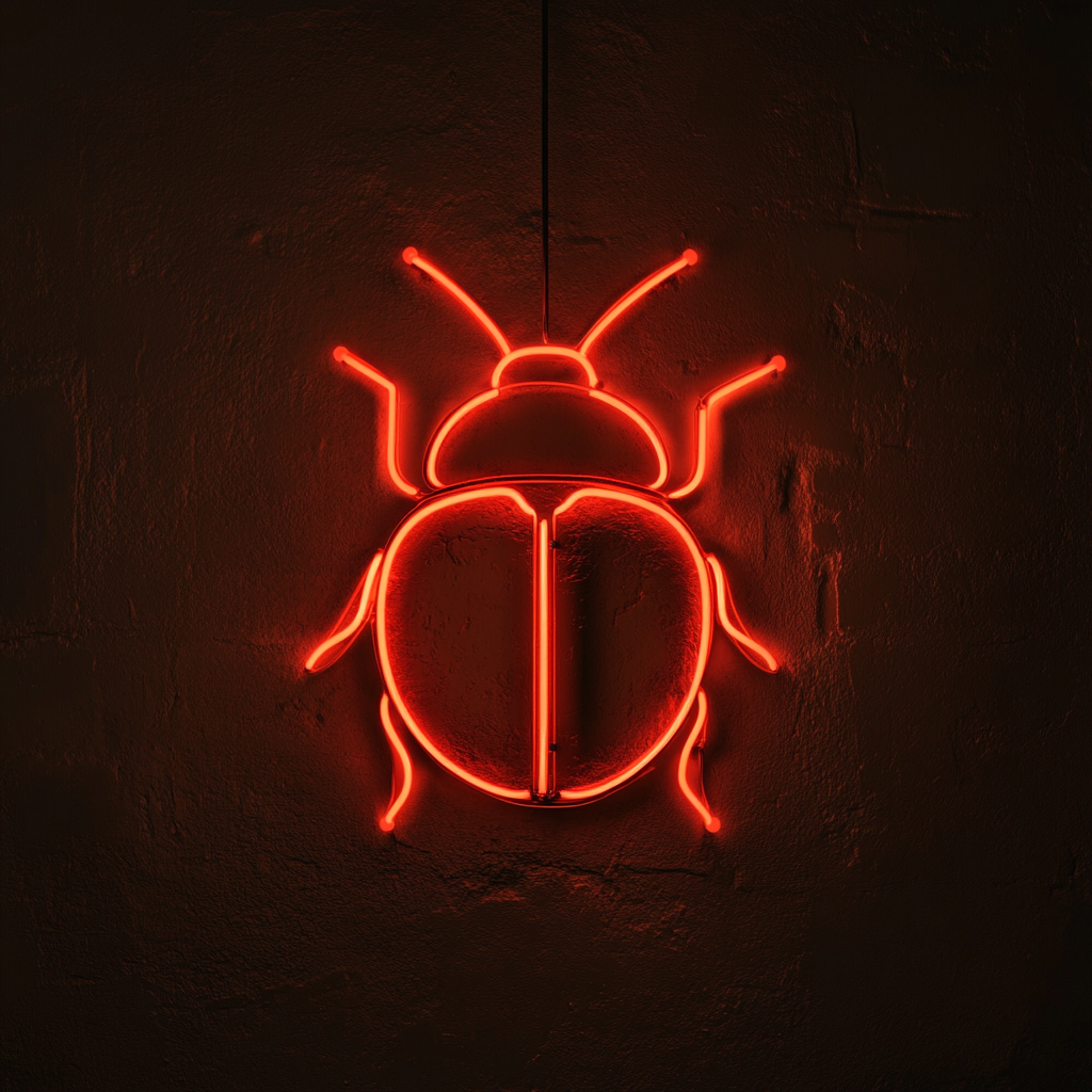 Ladybug - Red Neon Sign, 24 Inches