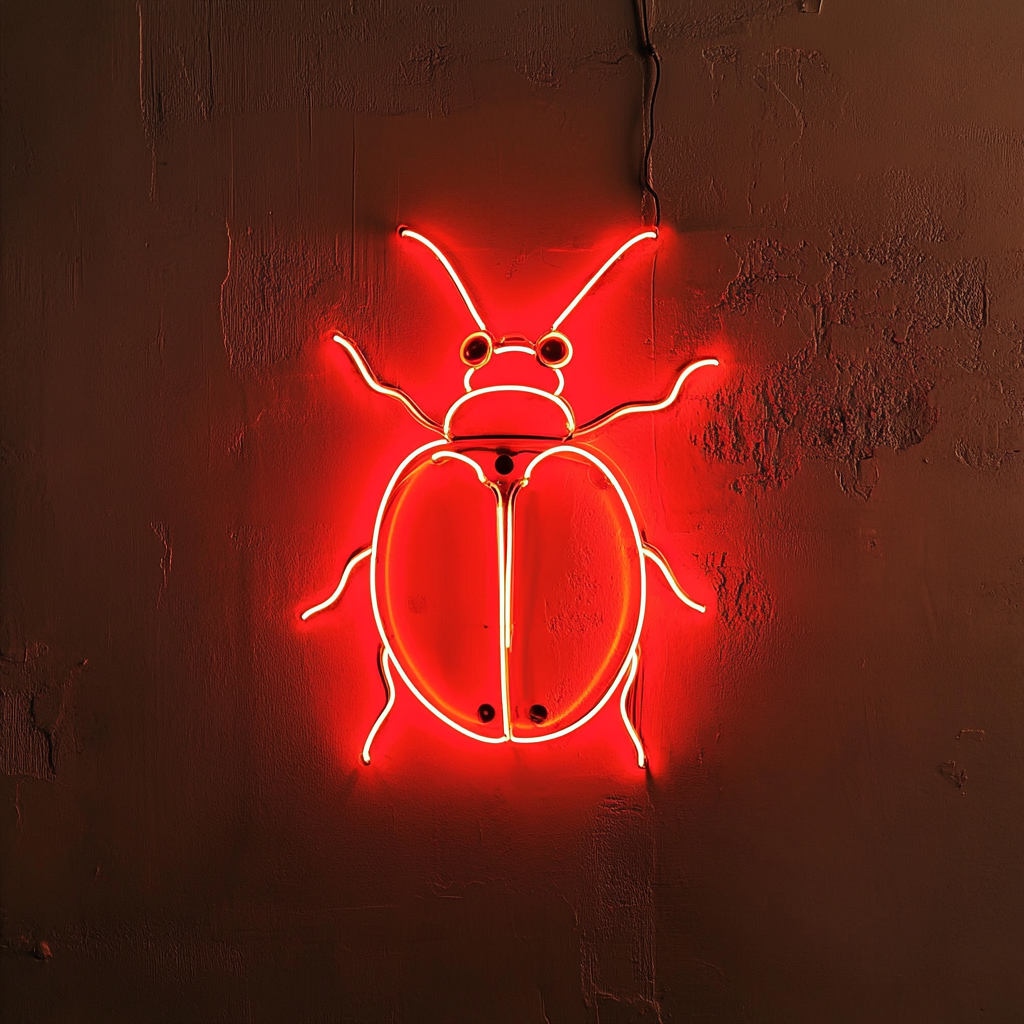 Ladybug - Red Neon Sign, 24 Inches